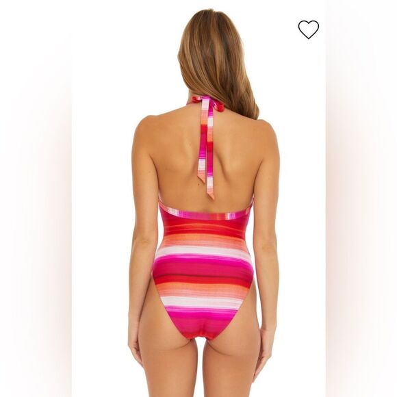TRINA TURK Plunge One Piece Halter Swimsuit Size 8 ✨NWT✨ - Picture 2 of 11